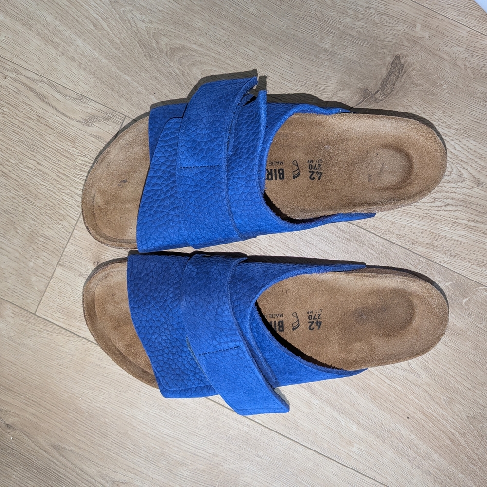 Birkenstock Men's Blue Slip-On Sandals